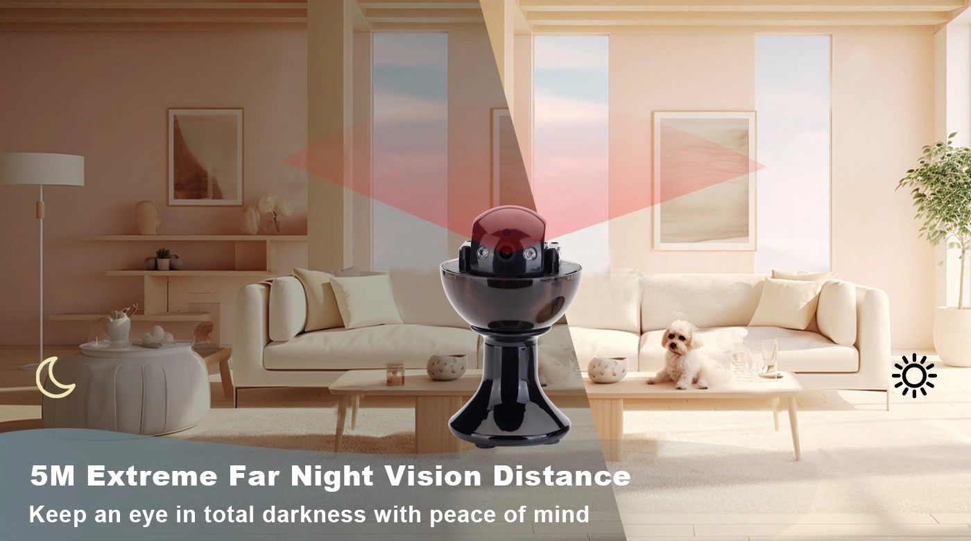 spy kamera rotacna IR nocne videnie do 5 metrov neviditelne 