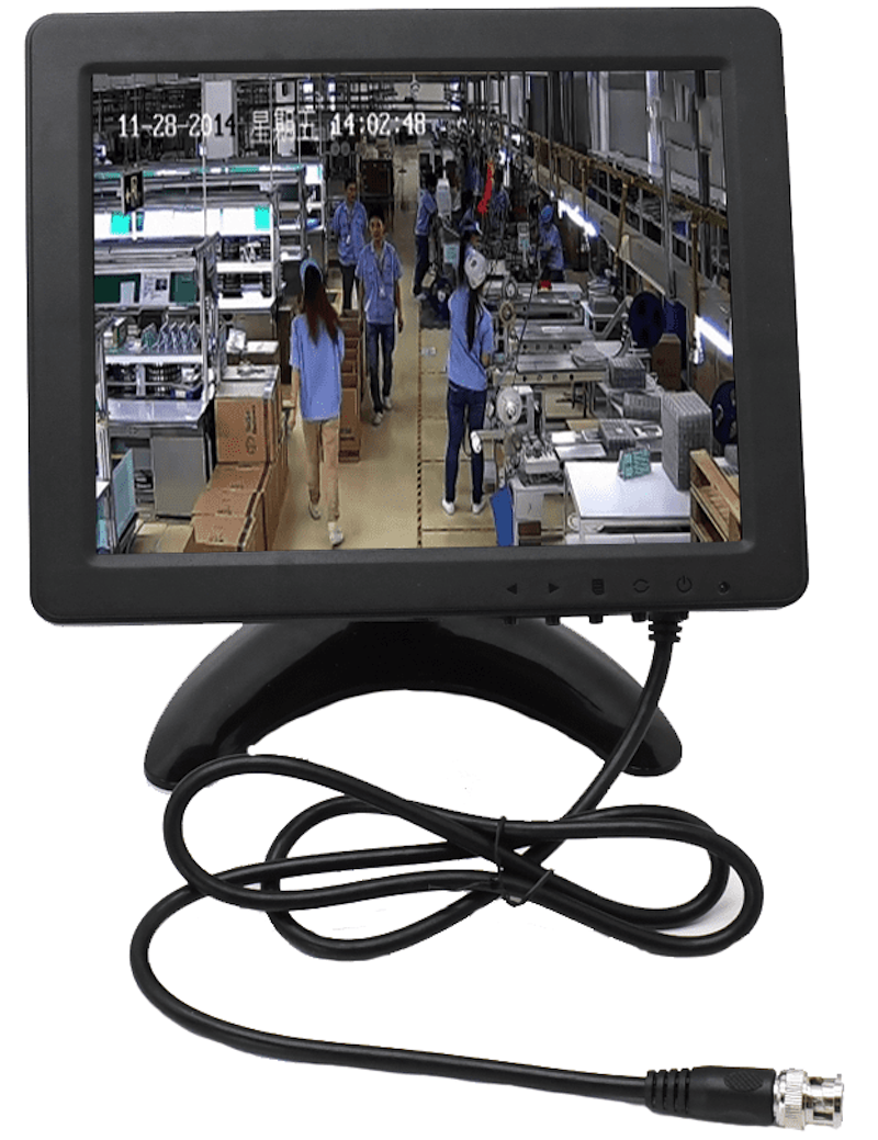 Malý monitor pre sledovanie kamier / kamery s externým BNC vstupom