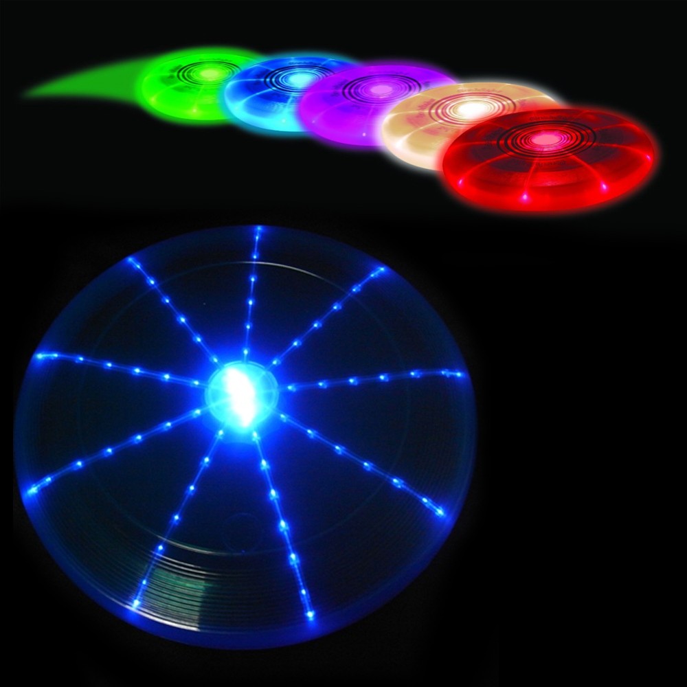 svietiaci frisbee disk lietajúci