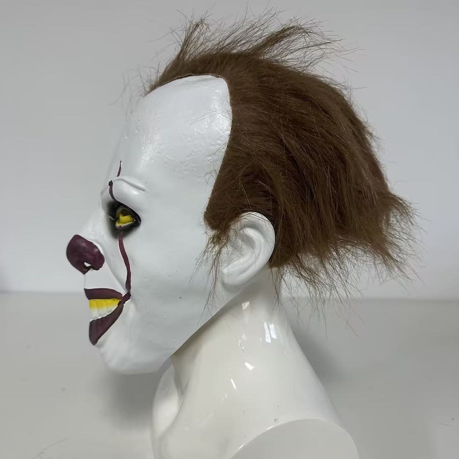 Strašidelný klaun maska na karneval