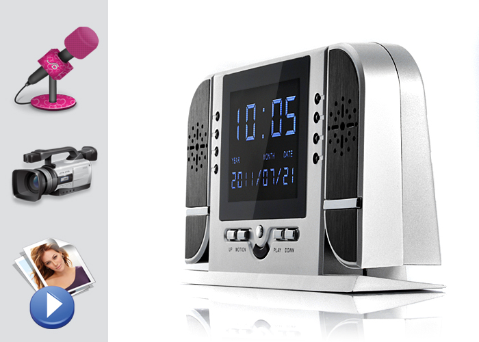 Alarm clock camera