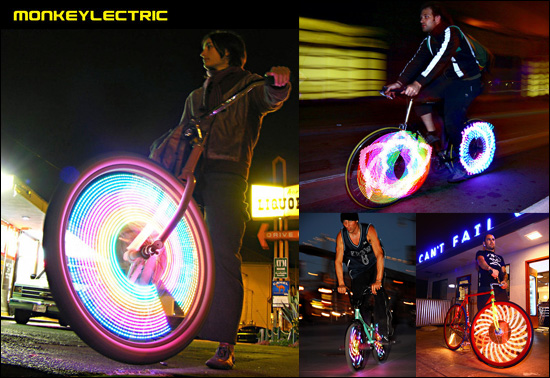 leds on the bicycle