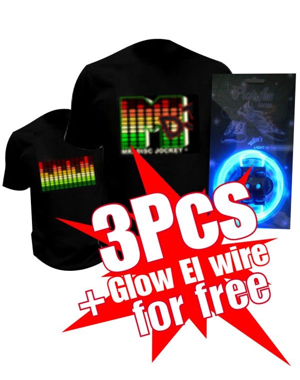 T-shirts led + el wire