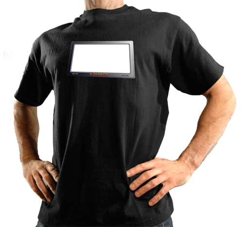 programable camiseta escritura