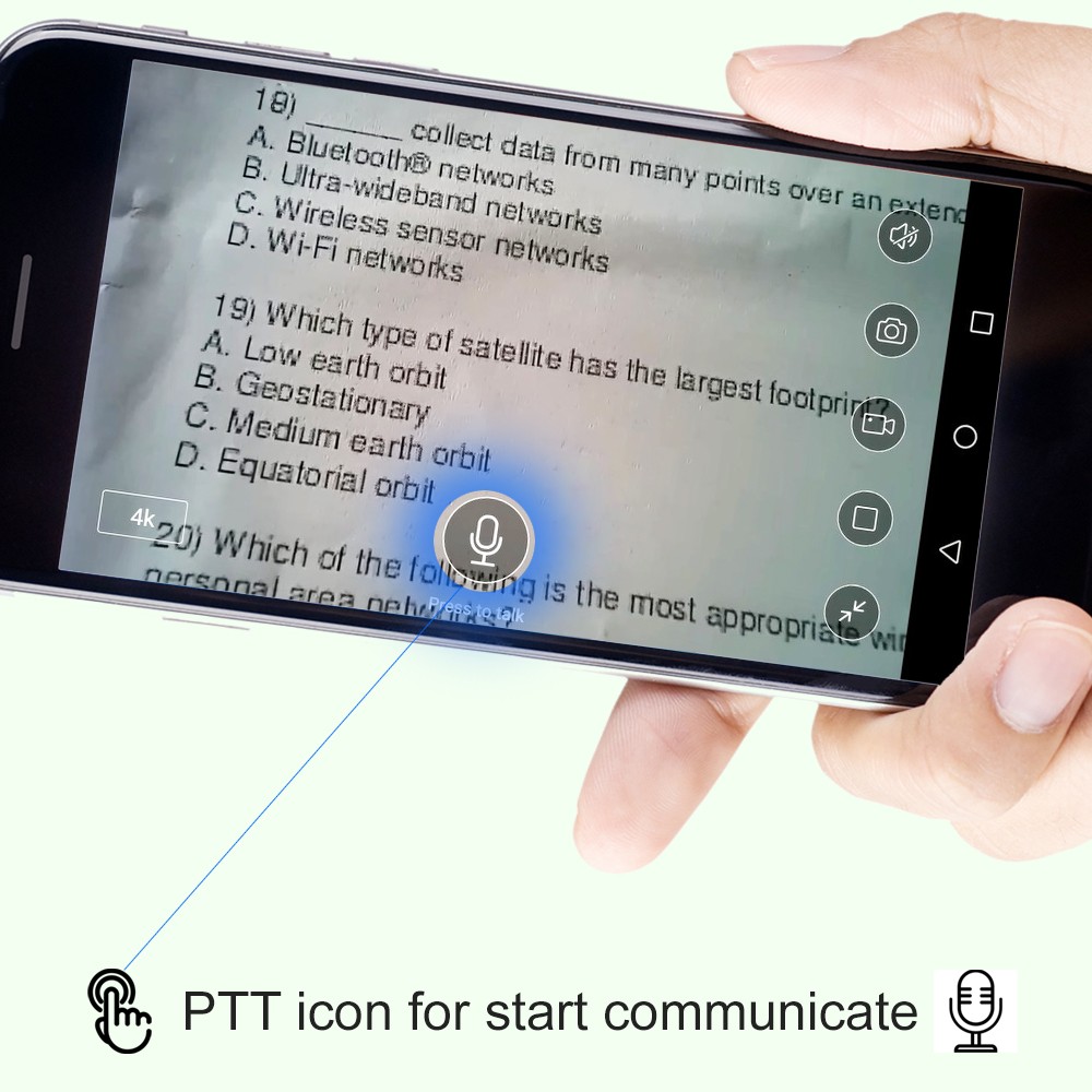 snimanie textu mobil wifi pinhole kamera