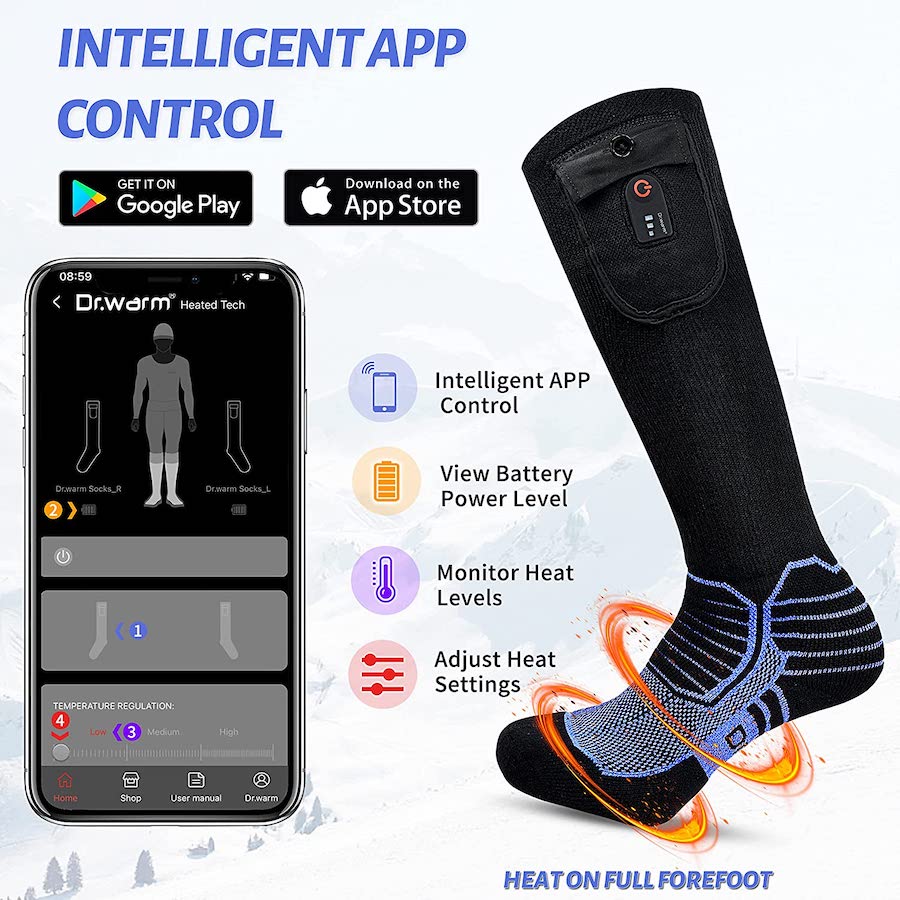 elektrické ponožky na mobil smartphone
