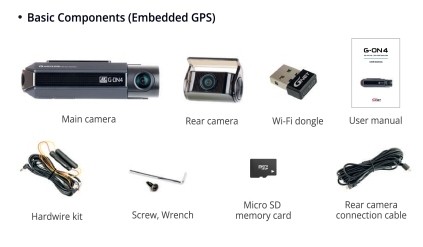 g-on 4 gnet kamera obsah balenia