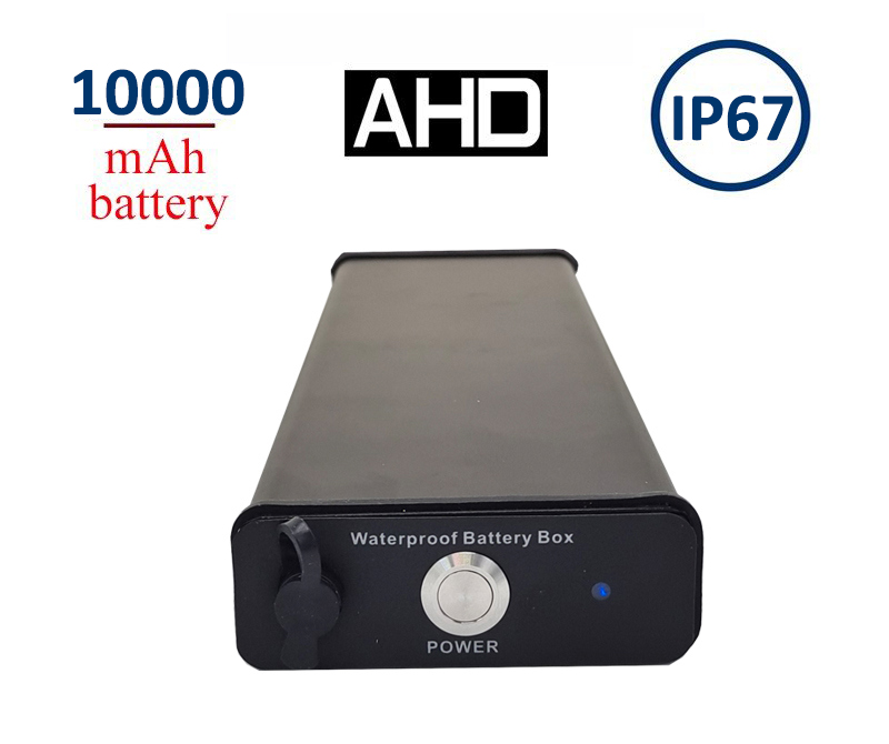 Externa bateria 10 000 mAh pre AHD cúvacie kamery so 4 PIN s IP67