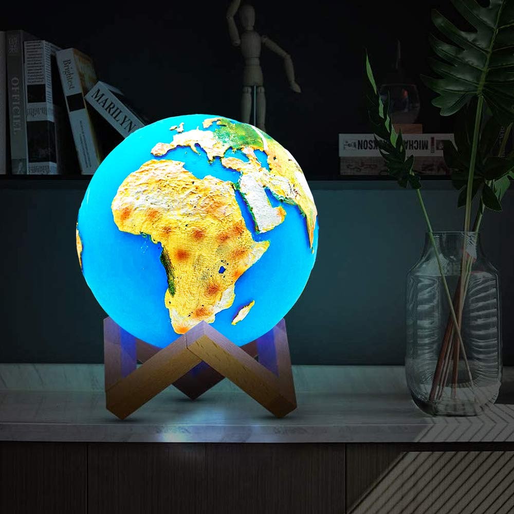 globus svetlo - nočná lampa v tvare zeme