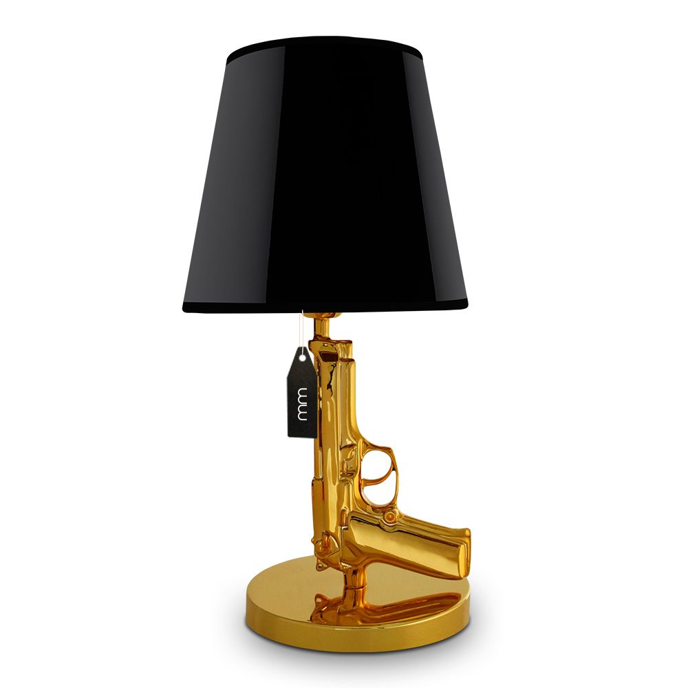 Luxusné stolové lampy - Berreta Pištol lampa na stolík