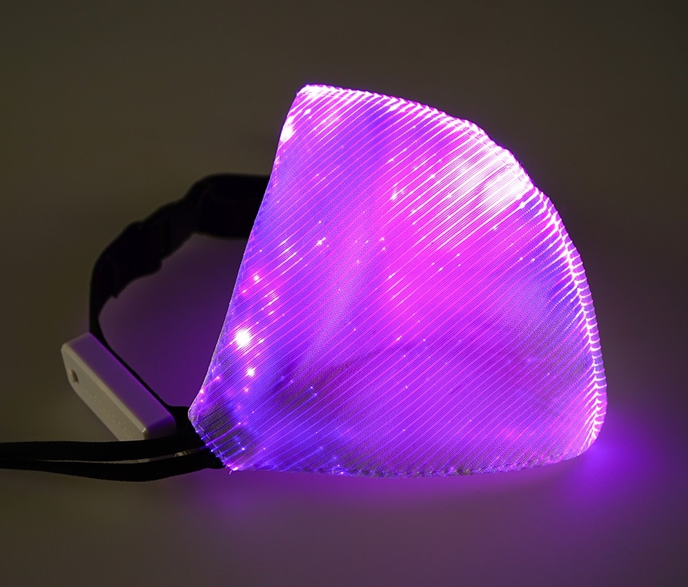 LED maska fialova