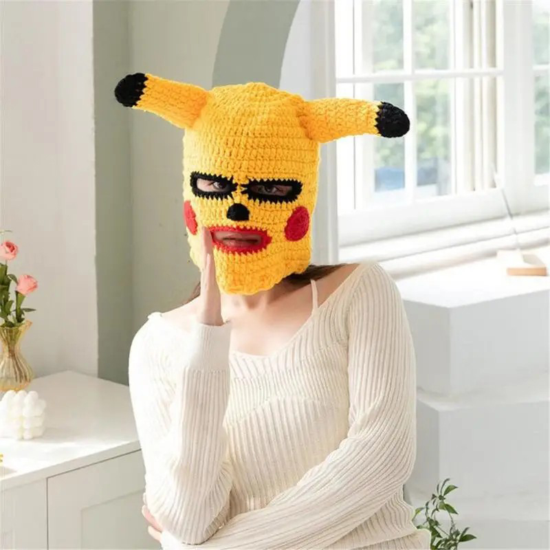 detská maska pikachu kukla na tvar a hlavu