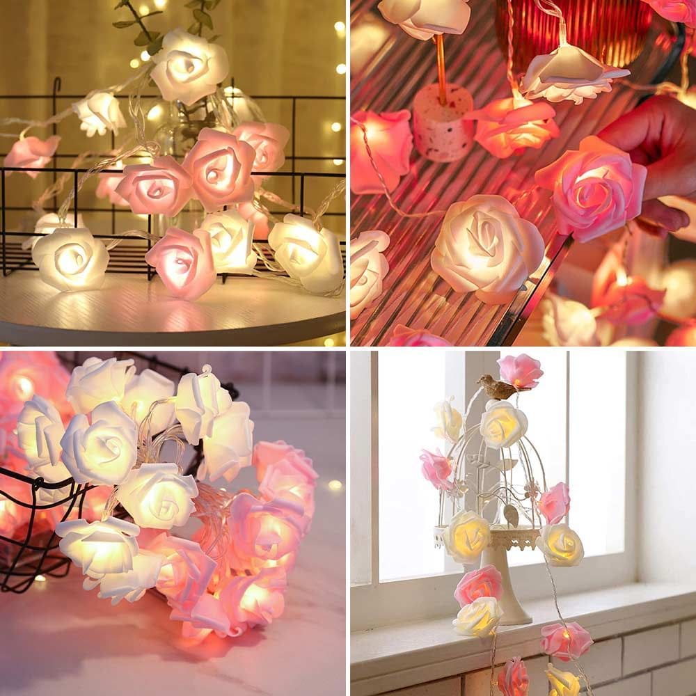 LED ruže - svietiace ruže ako dekoračné svetlá