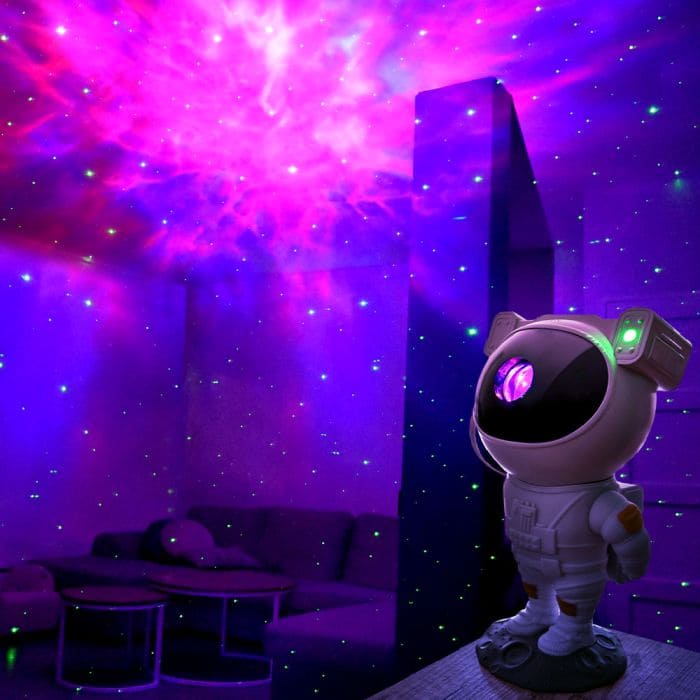 Projektor na stenu nočná obloha galaxia kozmonaut