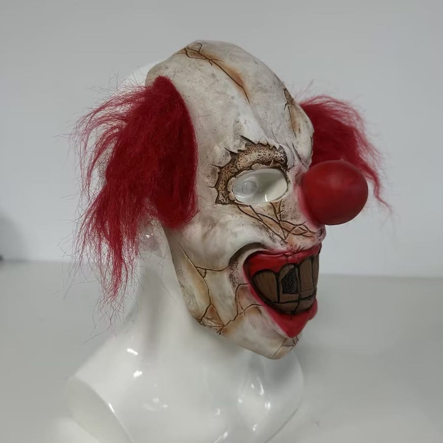 Strašidelný šašo (klaun) - maska na tvár Pennywise