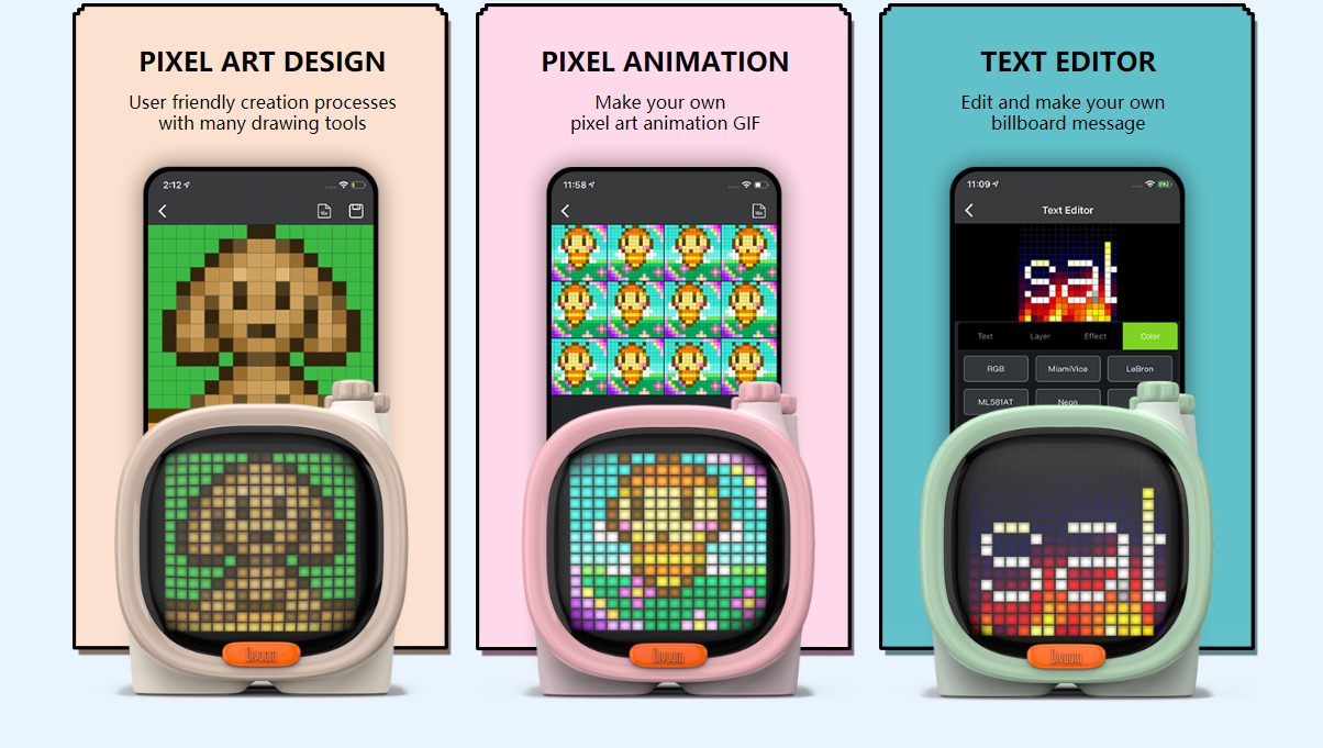 pixel art animacia reproduktor