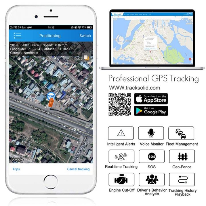 tracksolid - aplikacia na sledovanie pohybu kamier
