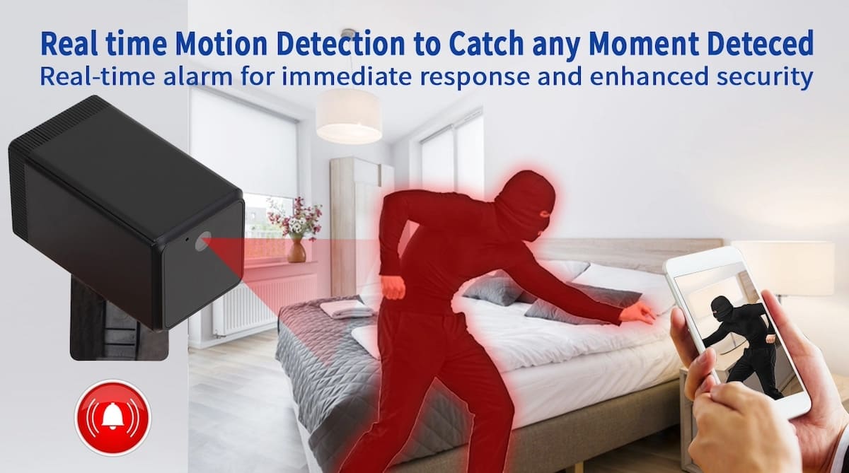 detekcia pohybu spy bezpecnostna kamera do domu bytu