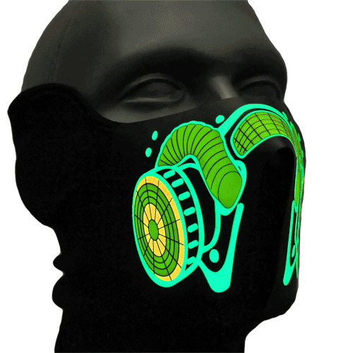 zvukovo senzitívna maska respirátor