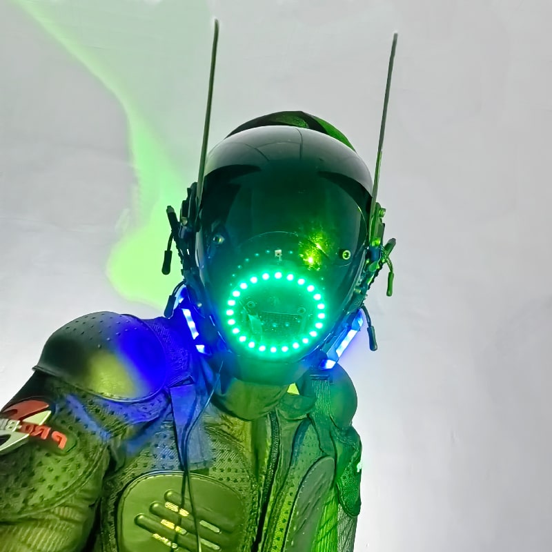 Svetelná LED maska Cyberpunk