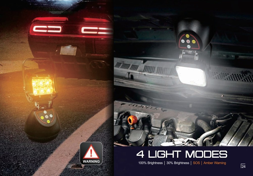 LED bezpečnostné svietidlo nielen do dielni, auta, aťd