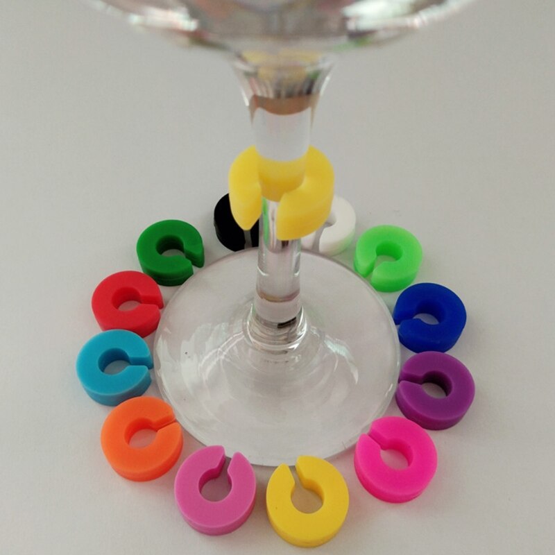 Praktické značky na poháre vesele farebne štítky