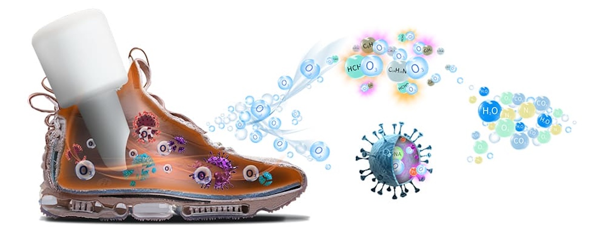 ozónový čistíč topánok sterilizacia obuvi