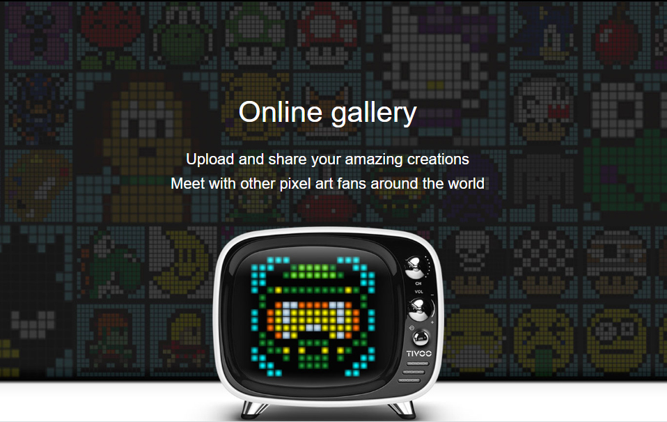 tivoo reproduktor pixel art online galeria