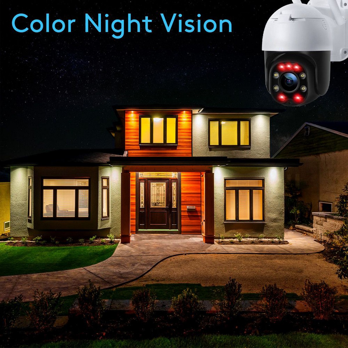 kamera bezpecnostna nocne videnie - infracervene led diody 
