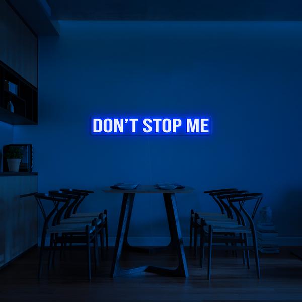 LED neonove 3D svetelne napisy na stenu - DON´T STOP ME
