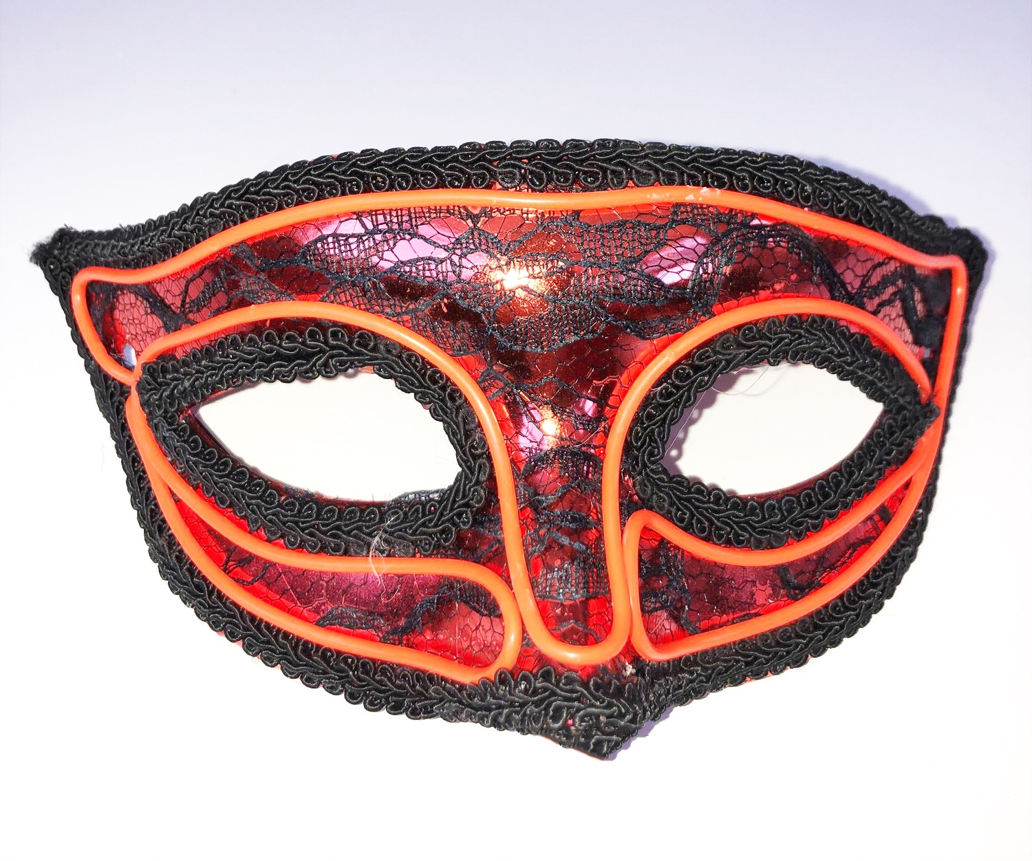 neonova maska na tvar - oranzova