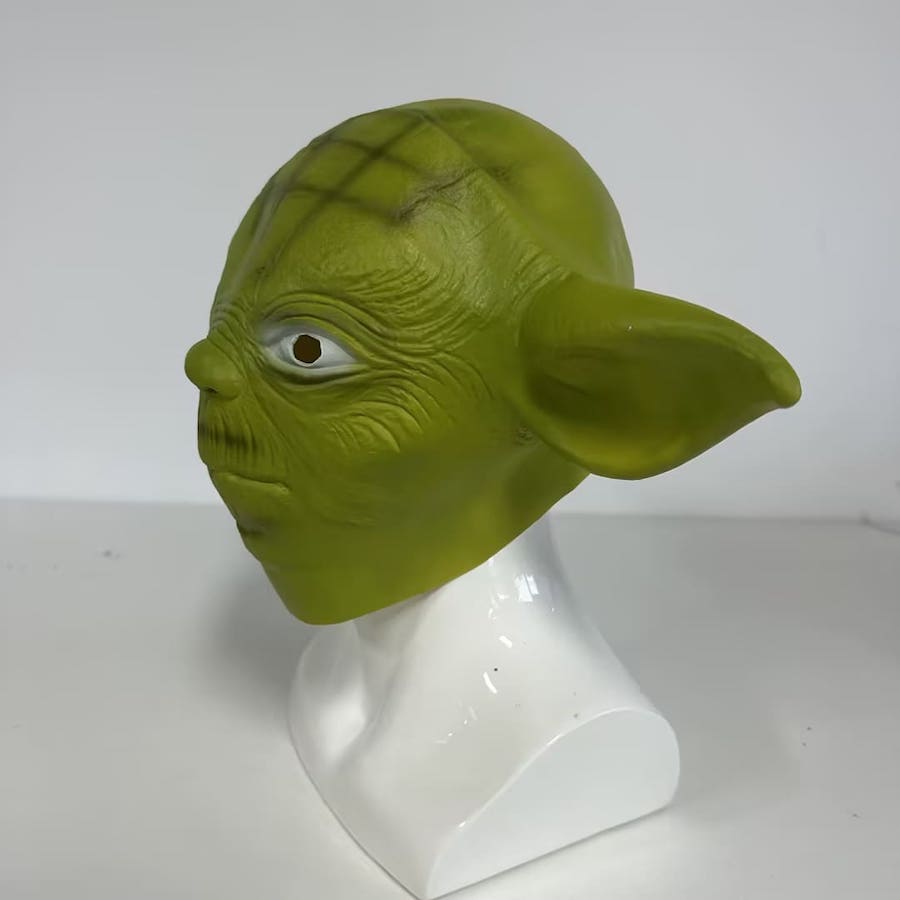 Star wars maska na tvár - Yoda zelená z latexu