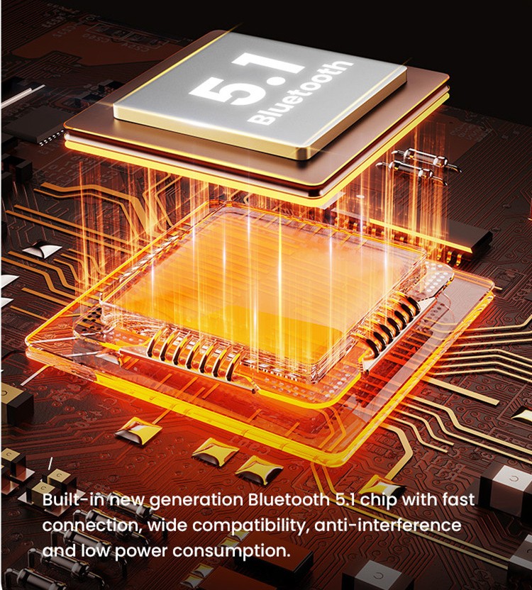 bluetooth Zabudovaný čip Bluetooth 5.1 novej generácie