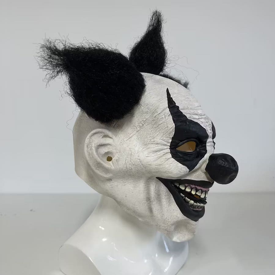Hrôzostrašný klaun maska na karneval