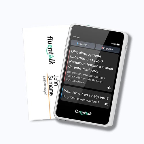 Fluentalk T1 mini - Veľkosť karty Visa s 2,8" HD obrazovkou