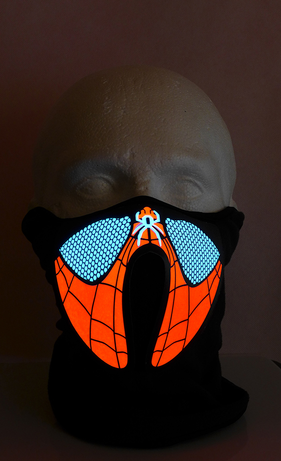 spiderman led maska