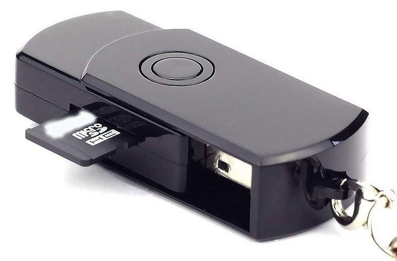 USB kluce kamera bezpečnostná s podporou karty SD/TF do 32 GB