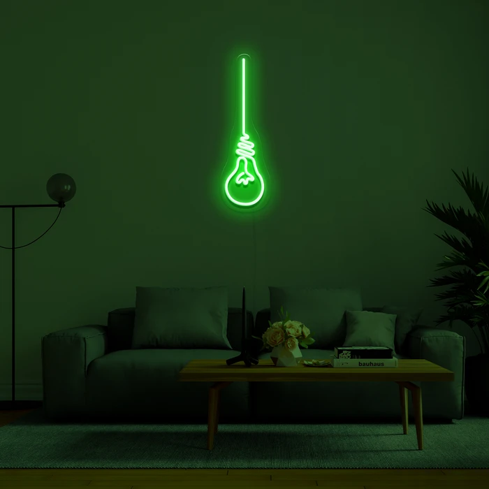 LED svietiace neónové 3D nápisy  - Žiarovka