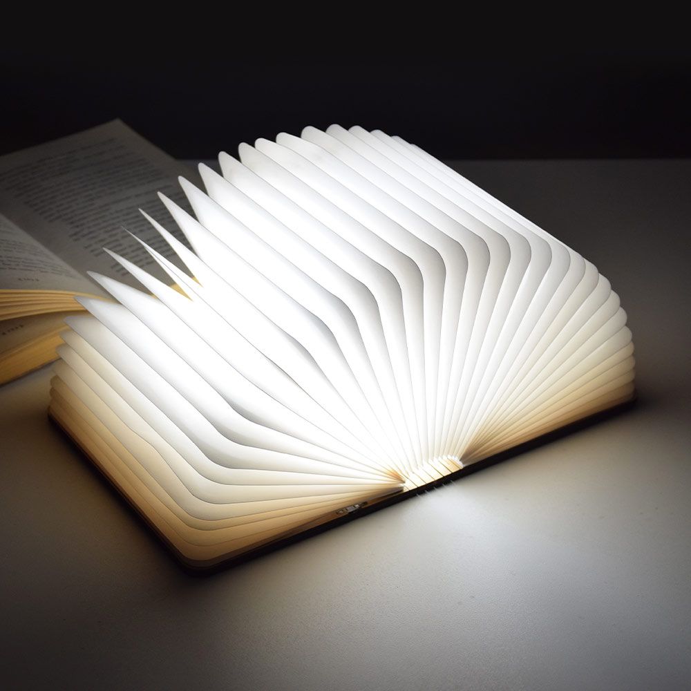 LED kniha - lampa v tvare knihy rozkladacia