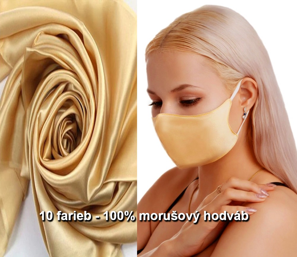 Luxusné masky na tvár z hodvábu
