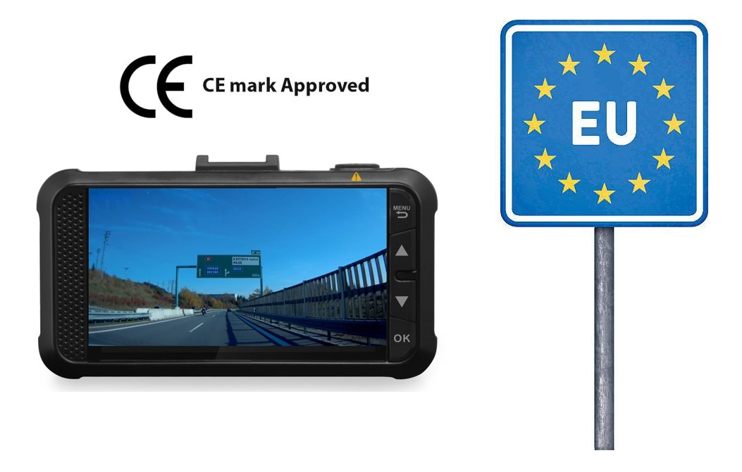 certifikovaná kamera do auta dod gs980d použitie v eu