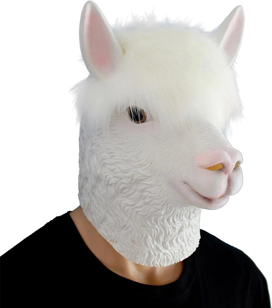 alpaca lama - maska na tvar