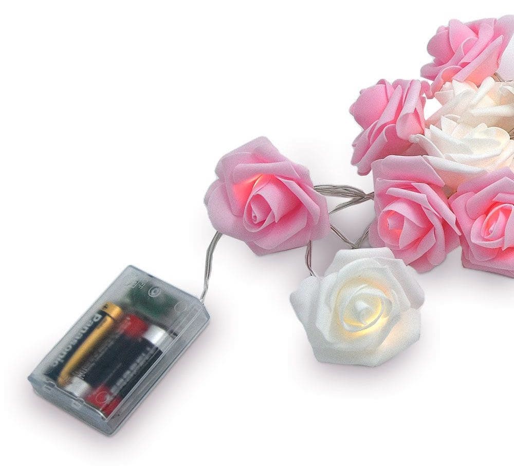 LED svetlá ruže na batérie