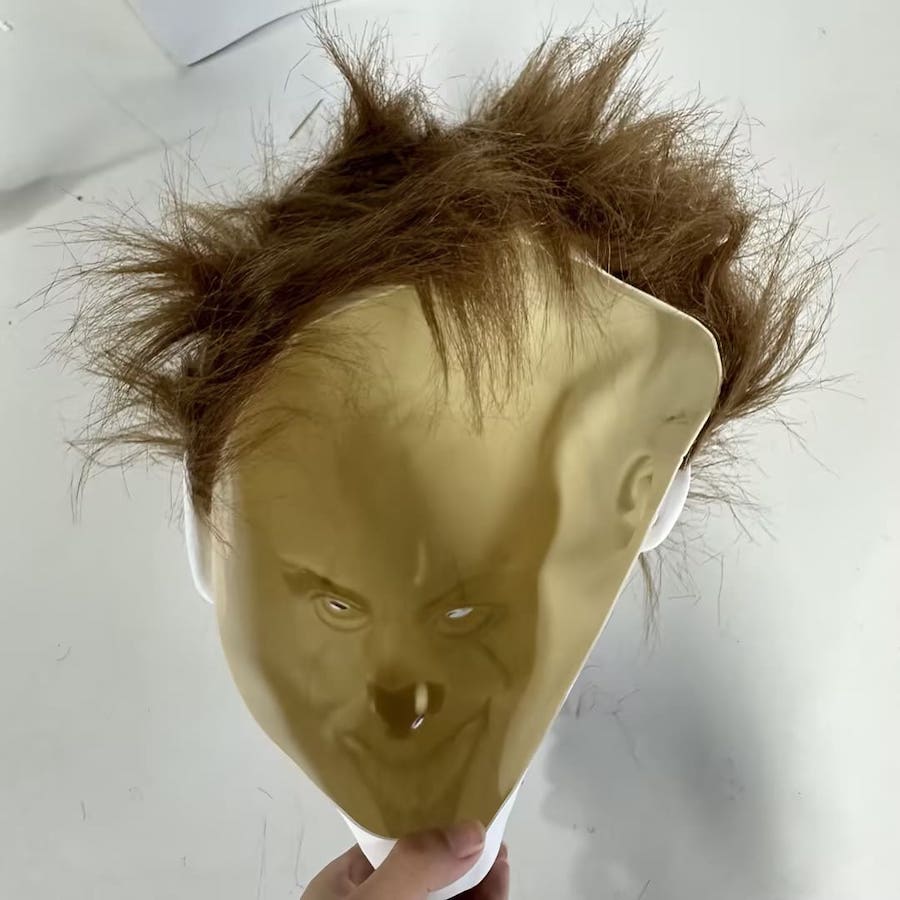 Maska na tvár pre dospelých Strašidelný klaun