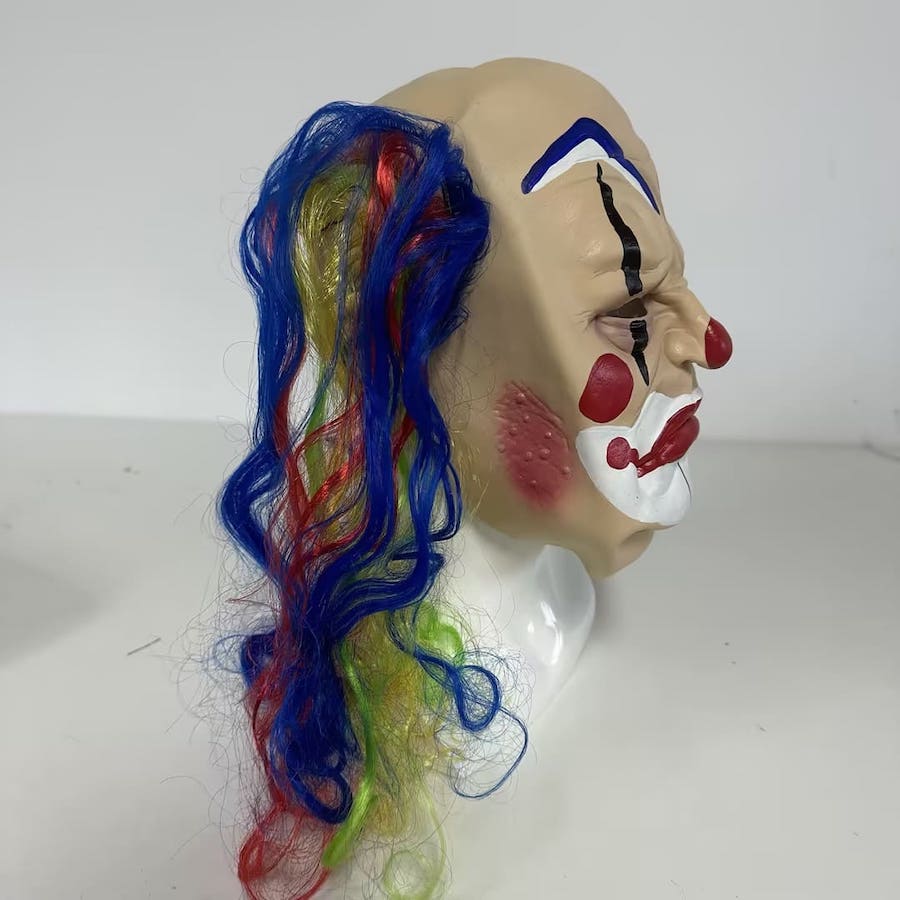 Maska na tvár pre dospelých Desivý hororový klaun
